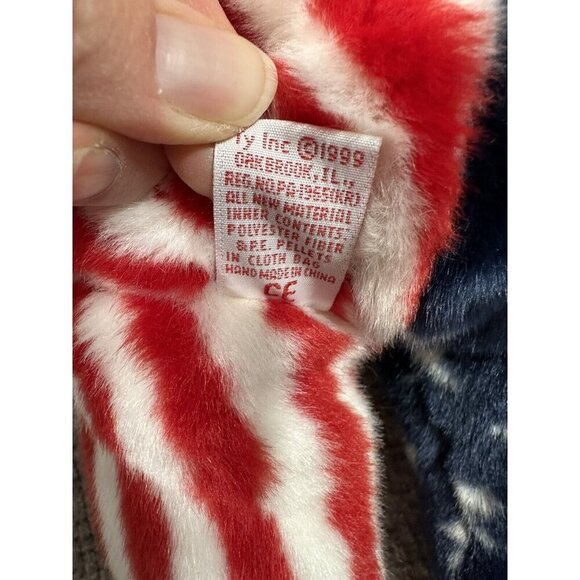 Ty Beanie Buddie Spangle Bear And Beanie Baby Glory Bear Lot USA Patriotic Plush - Picture 16 of 16